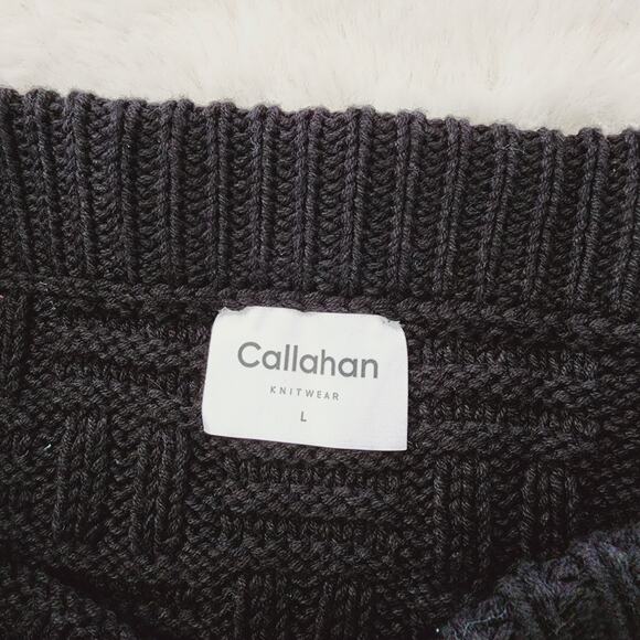 Callahan Revolve "Tony" Chunky Basketweave Knit Midi Skirt Slit NWT L - Picture 12 of 13